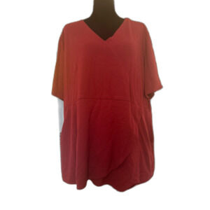 #105 - Januu Women's Scrub Top 3XL Maroon/Wine